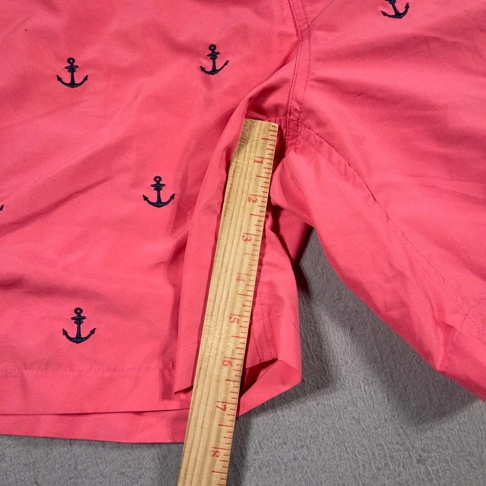 MaaMgic Swim Trunks Men‎ XXL Anchor Print  Shorts Coral Pink Beach Pool Summer